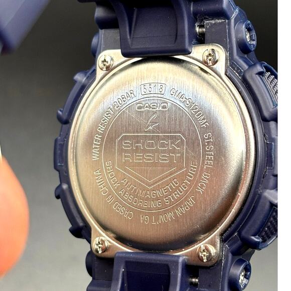 Casio G-Shock GMA-S120MF-2A2 Navy Blue Rose Gold Women’s Watch NIBWT main image 14